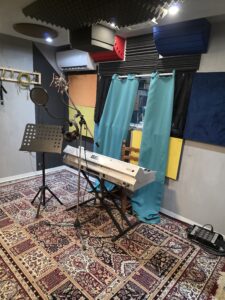 Studio di registrazione e sala prove attrezzata